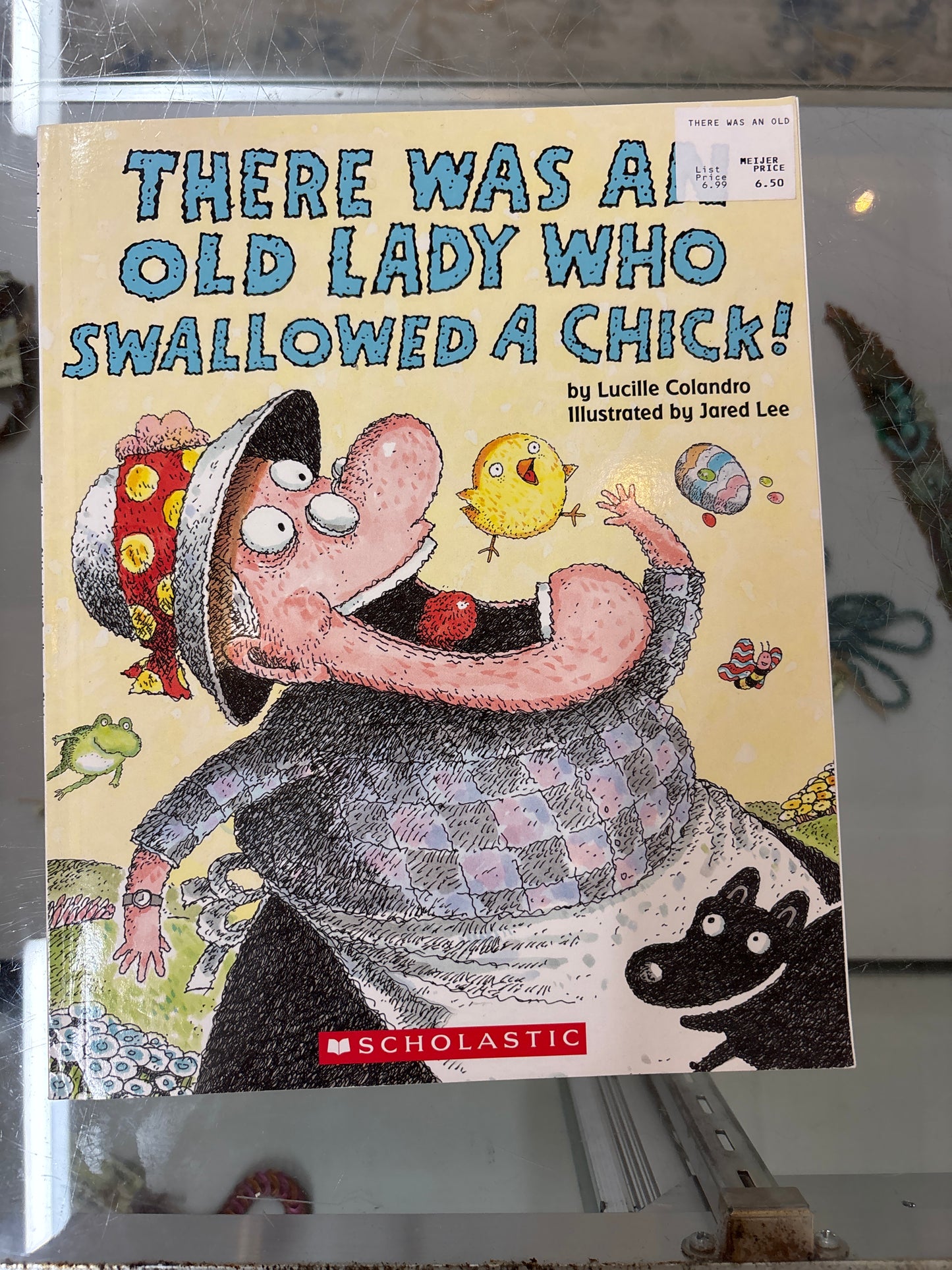 There Was an old lady who swallowed a chick