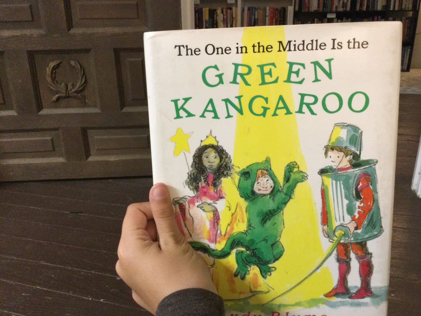 The one in the middle is a green kangaroo