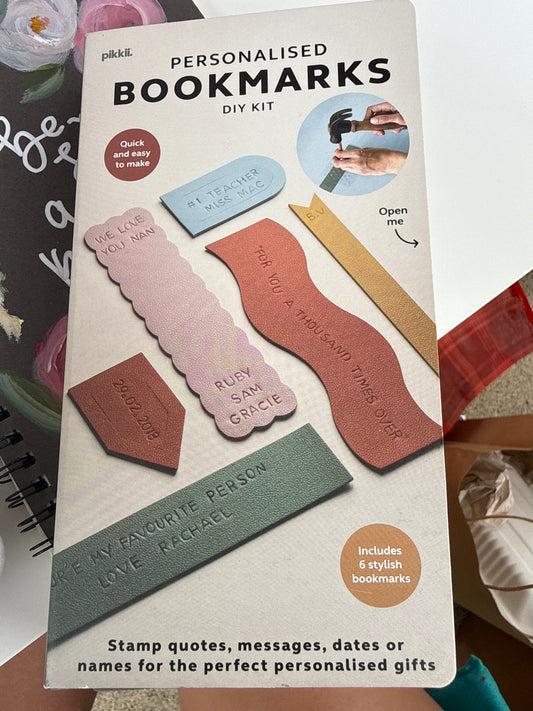Leather diy bookmarks
