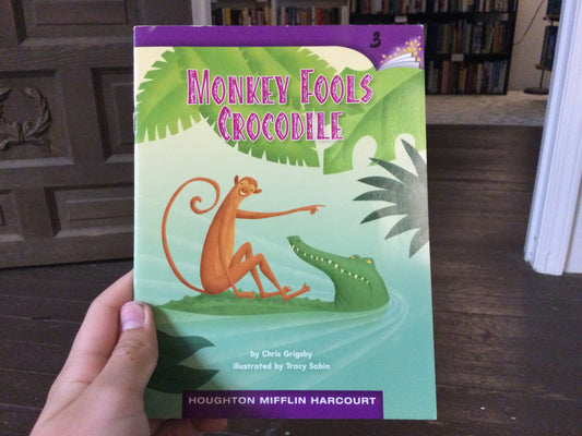 Monkey fools crocodile